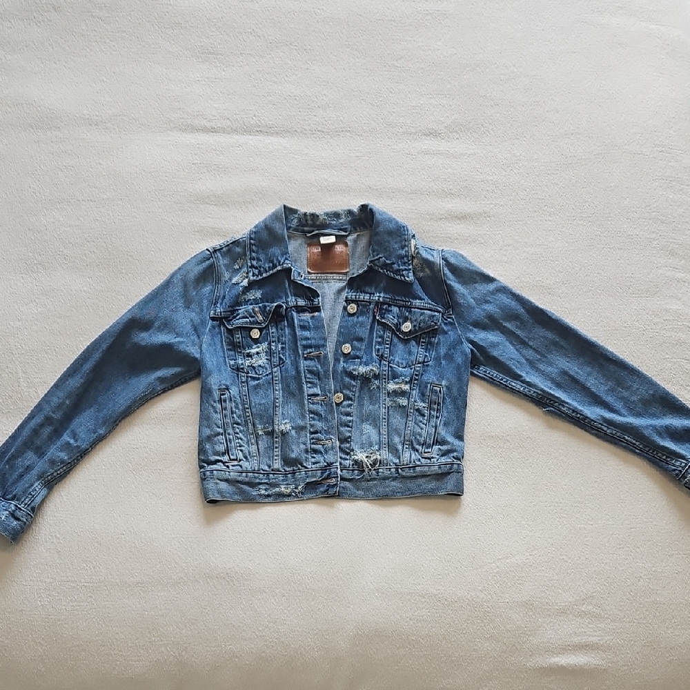 Distressed Denim Jacket